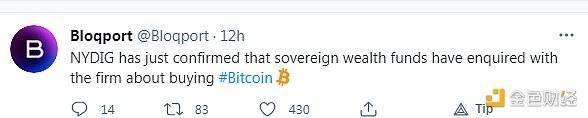 比特币下一站：主权财富基金和比特币ETF