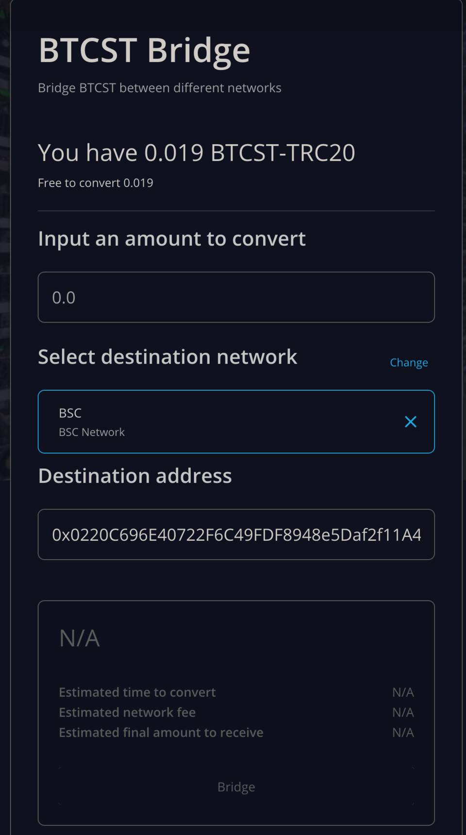 手把手教你，如何进行 BTCST-BEP20 与 BTCST-TRC20 交互操作！8