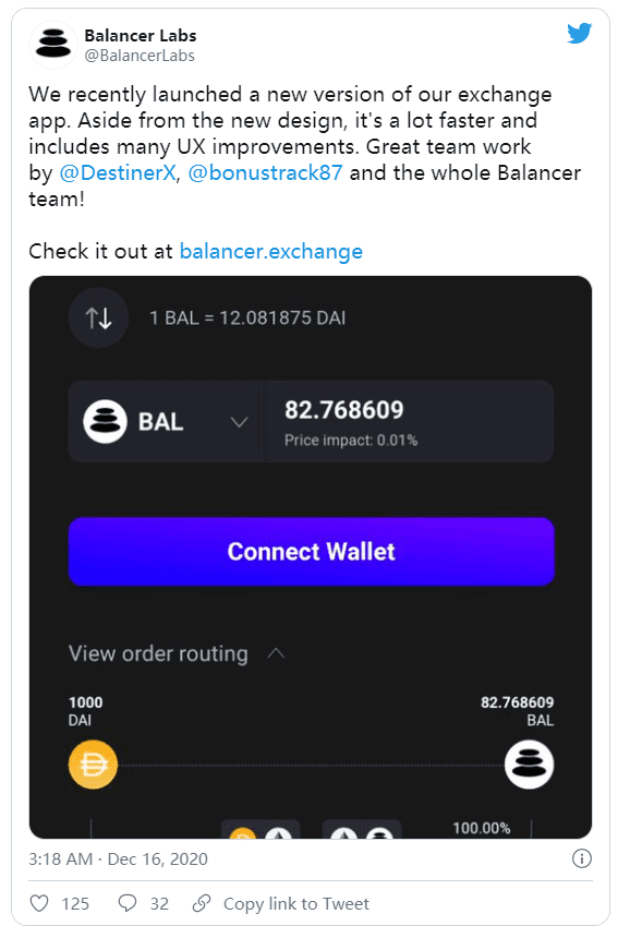 BalancerV2开创了一站式服务的新模式，它以许多创新的功能冲击着DEX的主流8