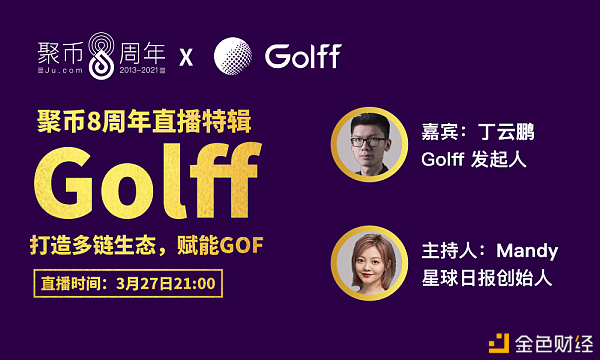 聚币8周年直播特辑 | Golff打造多链生态 赋能GOF