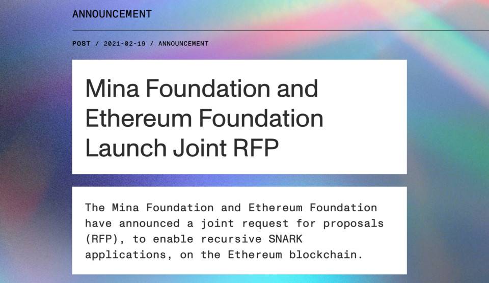 除了轻量级优势，Mina是一个基于零知识证明的生态系统4