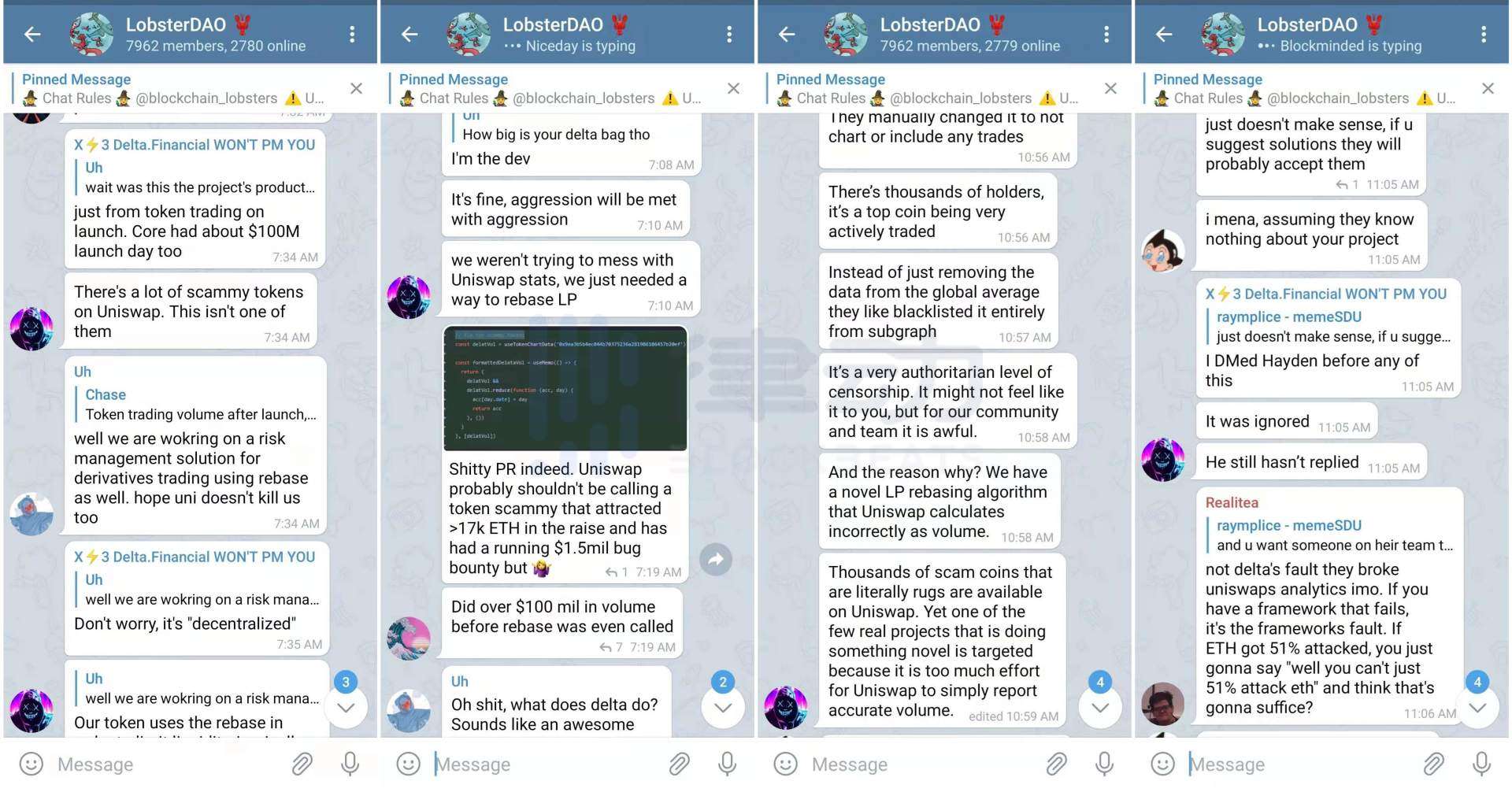Delta.Finance「虚假交易量」被拉黑引发讨论：Uniswap做错了吗？2