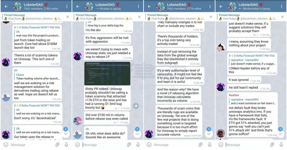 三角洲金融“虚假交易量”遭到黑客攻击，引发讨论：uniswap做错什么了吗？2