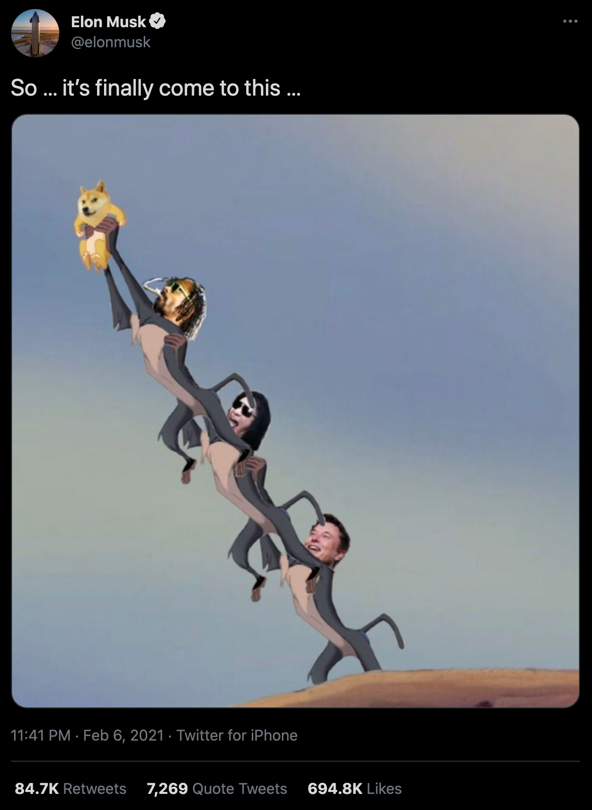 真·狗狗币登月！马斯克称将用SpaceX把狗狗币送上月球4