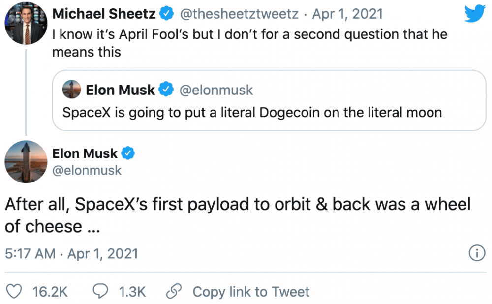 狗币登陆月球！马斯克说它将用SpaceX把狗的钱送上月球2