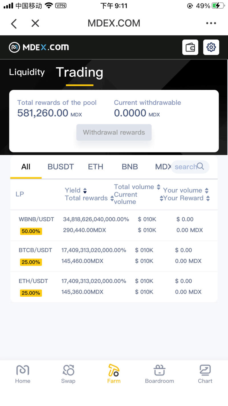 携手在mdex上教你“双采BSC生态”10
