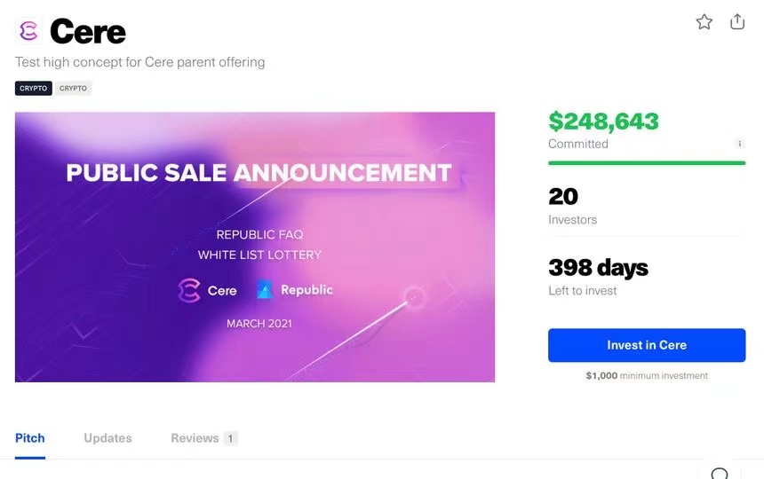 如何参与cere on Republic的公开募股（附详细教程）1
