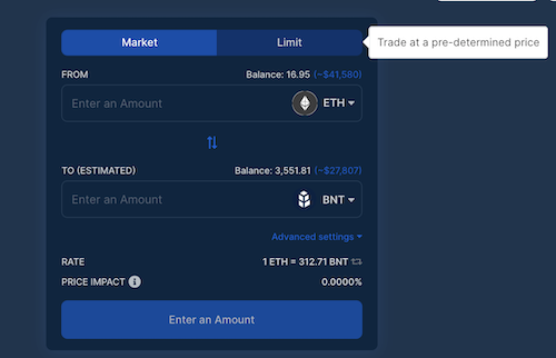 DeFi新玩法丨3分钟玩转无gas费的Bancor限价单功能