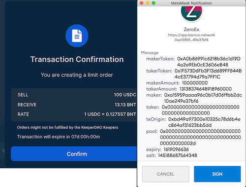 DeFi新玩法丨3分钟玩转无gas费的Bancor限价单功能2
