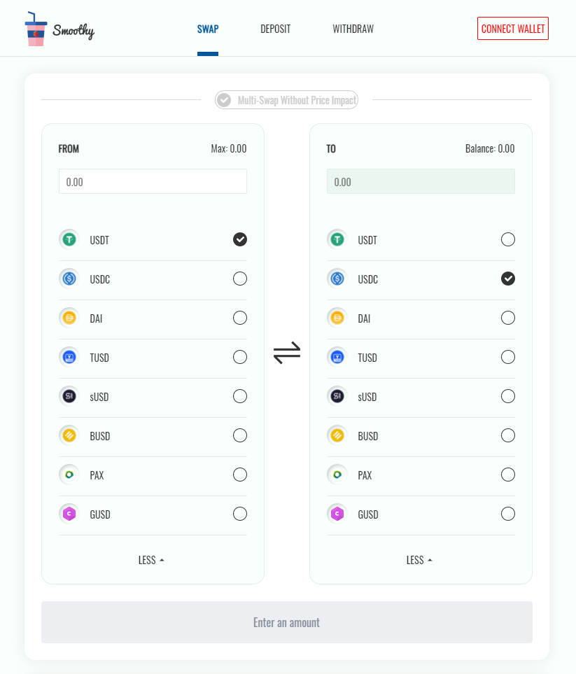 Smoothy，让稳定币兑换更加丝滑1