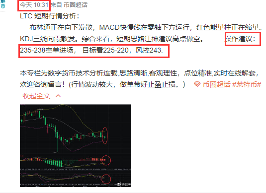 《莱特实时止盈提醒》早上10点半左右给到的一单莱特235-238附近空1
