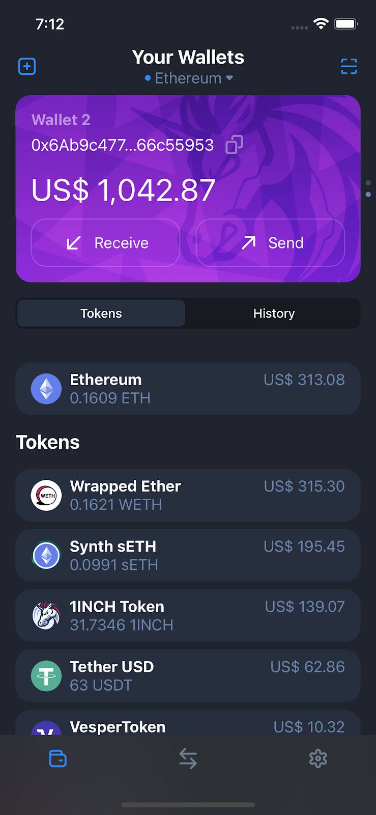 Chain aggregator 1英寸推出加密货币钱包1