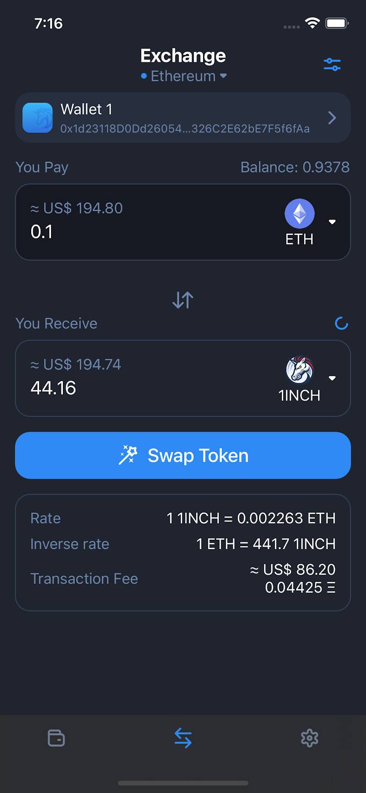 Chain aggregator 1英寸推出加密货币钱包3