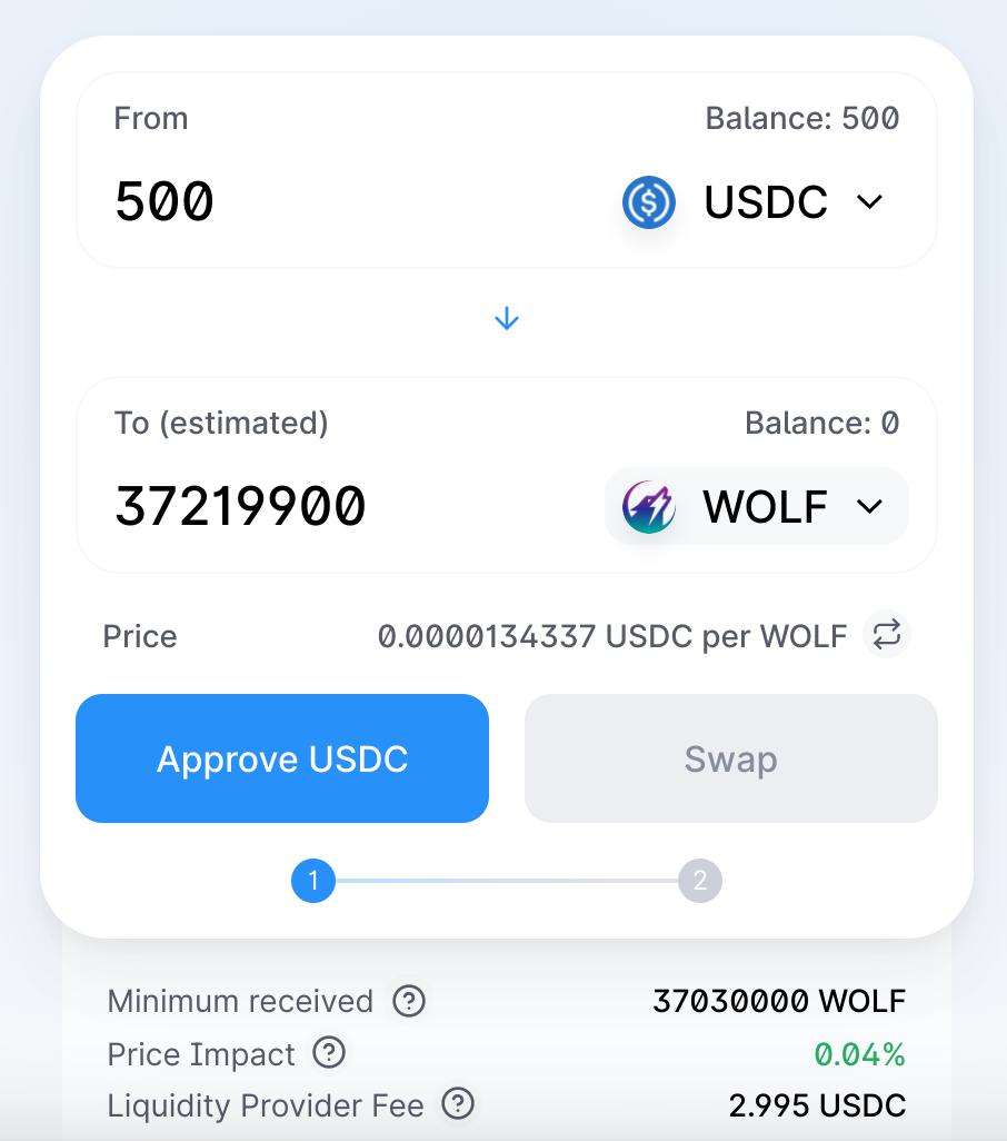 如何通过quickswap购买wolf5