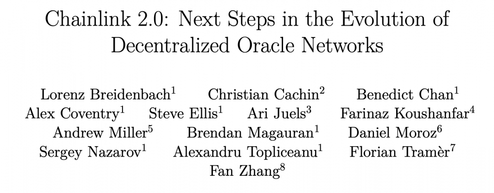 chainlink 2.0白皮书有什么问题？