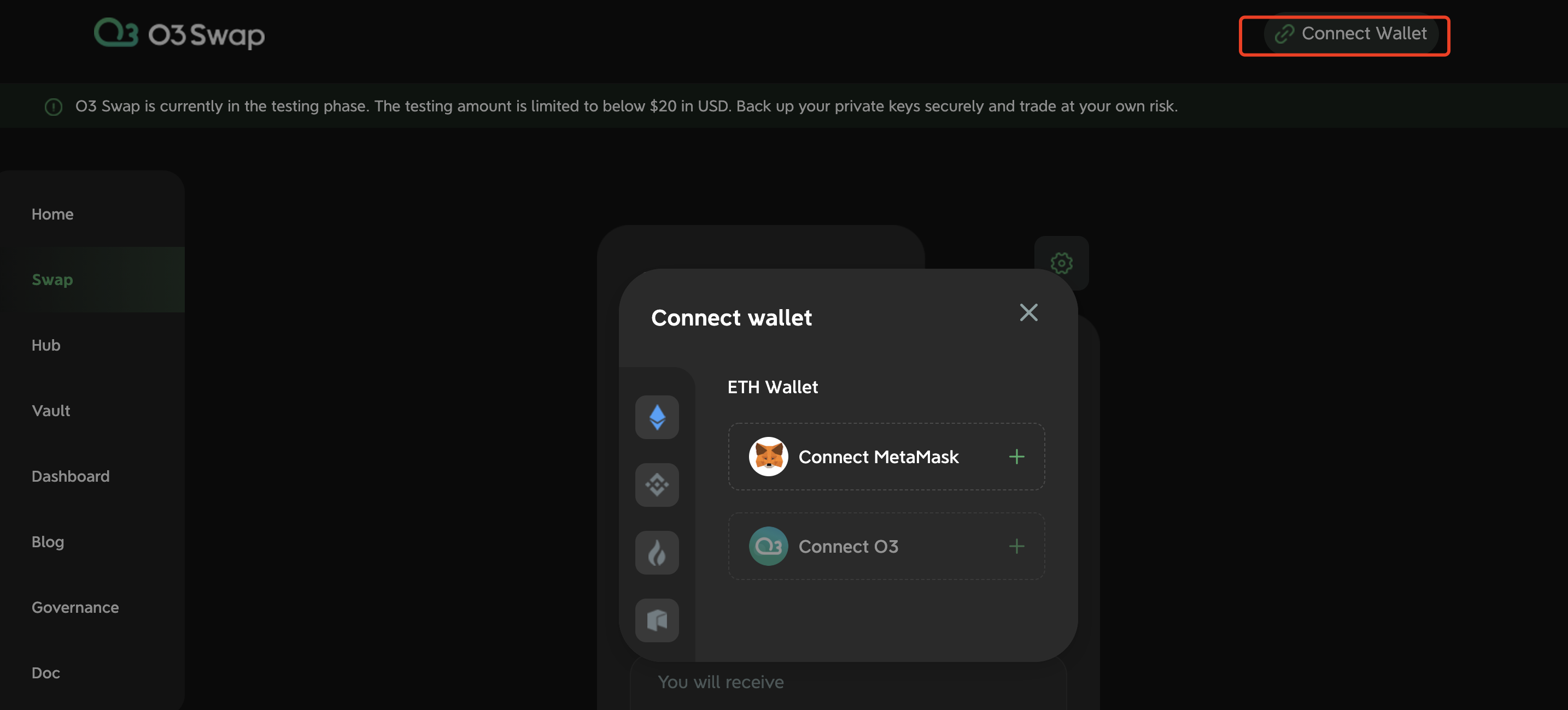 教程丨手把手带你玩跨链聚合协议O3 Swap，一起撸空投！