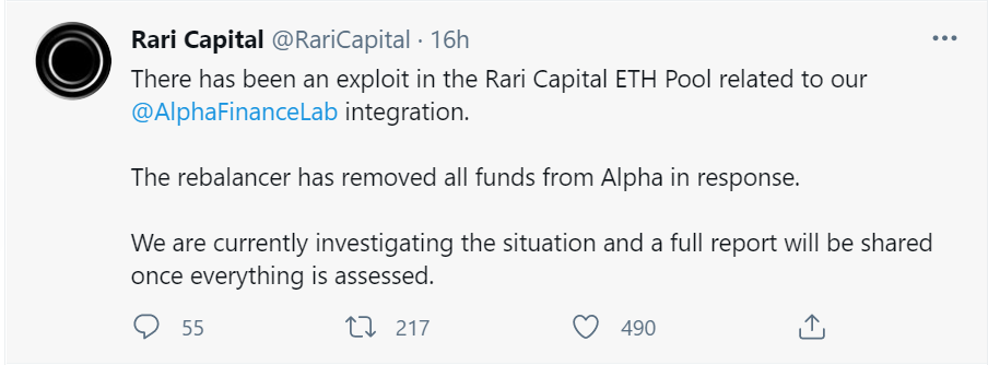 rari被攻击的原因分析