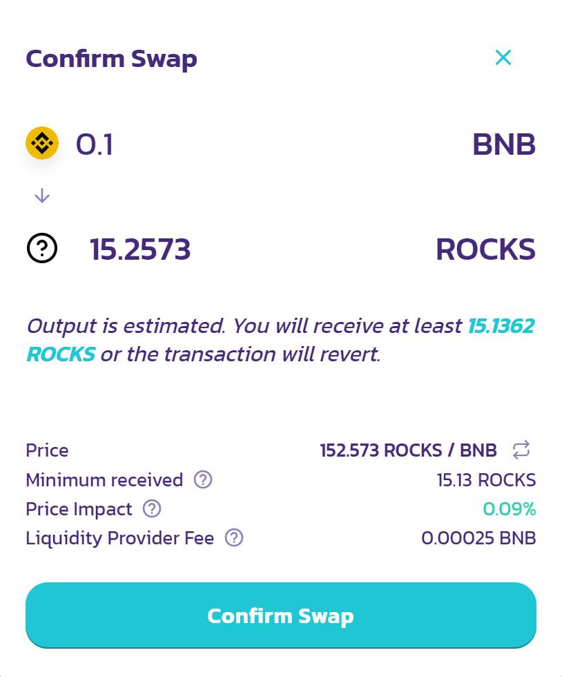 如何使用煎饼交换购买岩石代币5