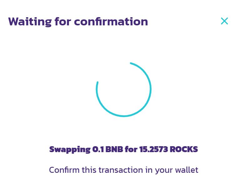 如何使用煎饼交换购买岩石代币7