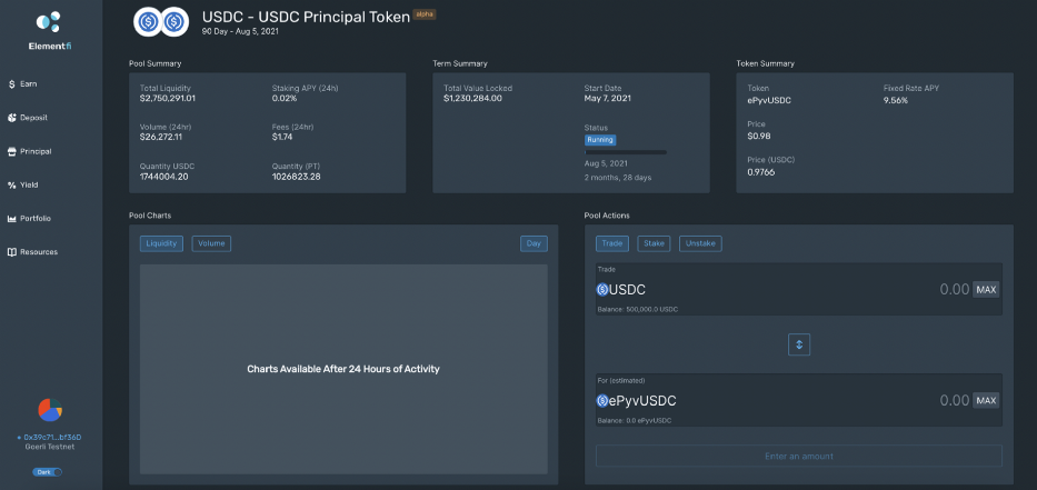 DeFi新玩法 | 3分钟玩转固收协议Element测试网6