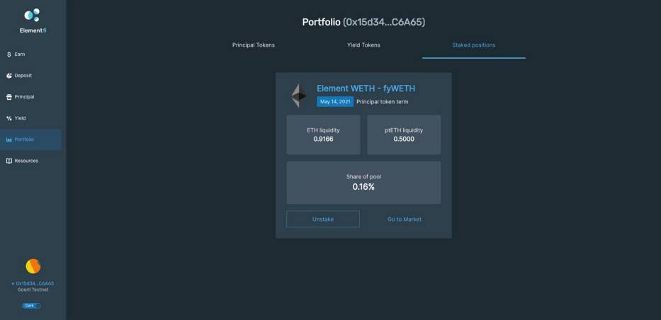 手把手教你玩转固收协议 Element 测试网3 手把手教你玩转固收协议 Element 测试网3