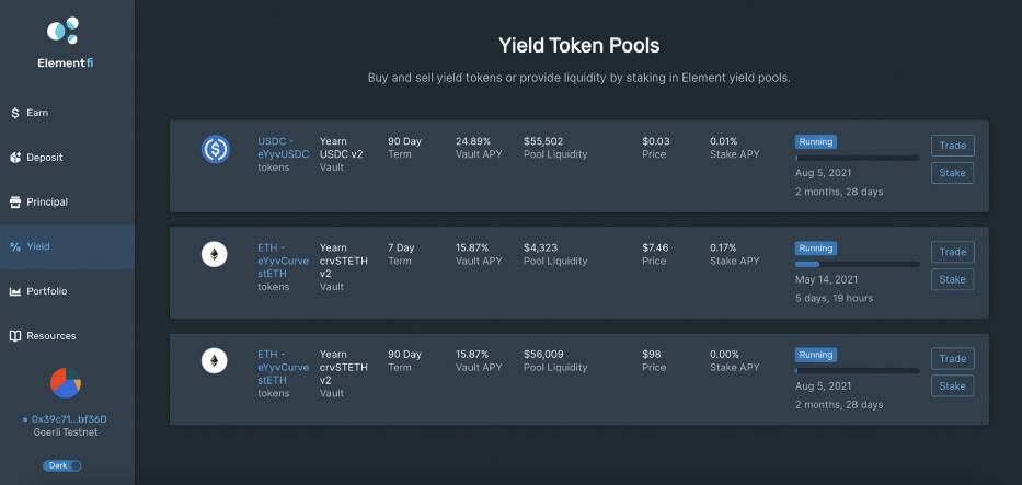 手把手教你玩转固收协议 Element 测试网7 手把手教你玩转固收协议 Element 测试网7