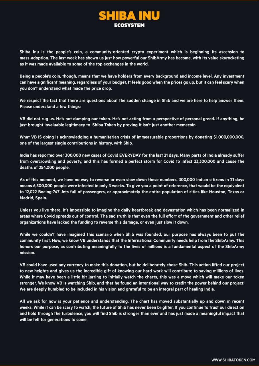 Shib已经卖完了。我们研究过神V的钱包6