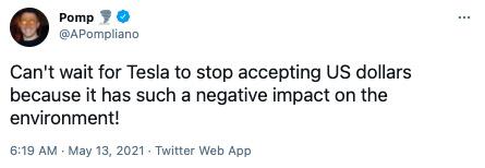 业内人士对特斯拉暂停比特币支付有何看法？1