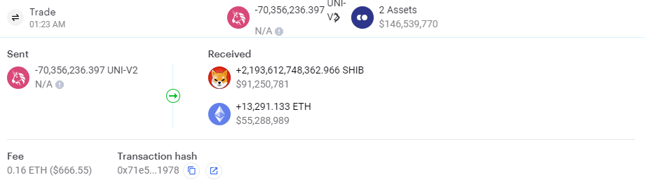 Shib已经卖完了。我们研究过神V的钱包 Shib已经卖完了。我们研究过神V的钱包