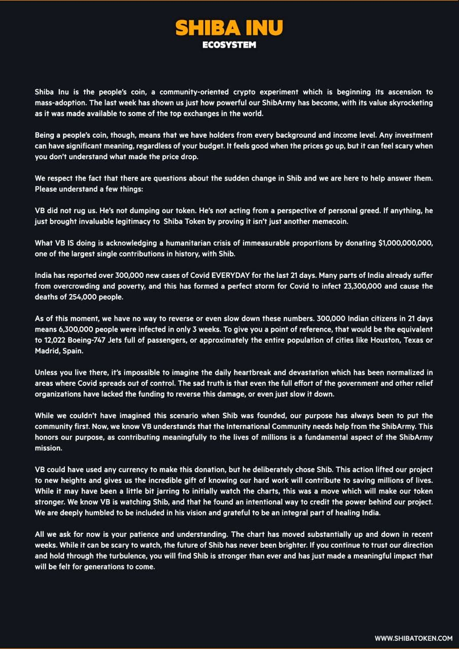 Shib已经卖完了。我们研究过神V的钱包6