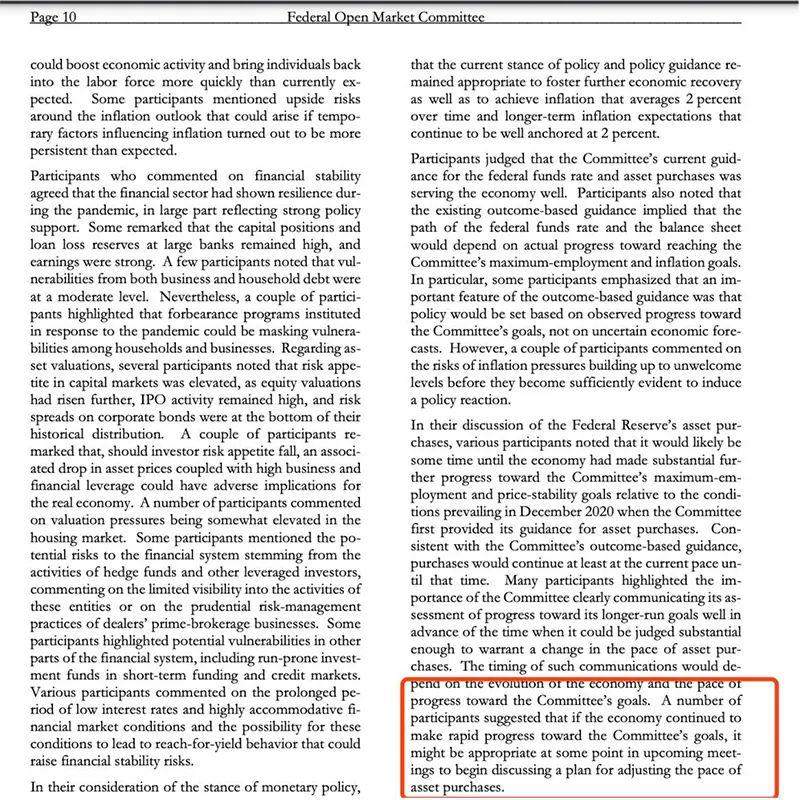 头条新闻！美联储（fed）首次发出了货币政策可能改变方向的明确信号