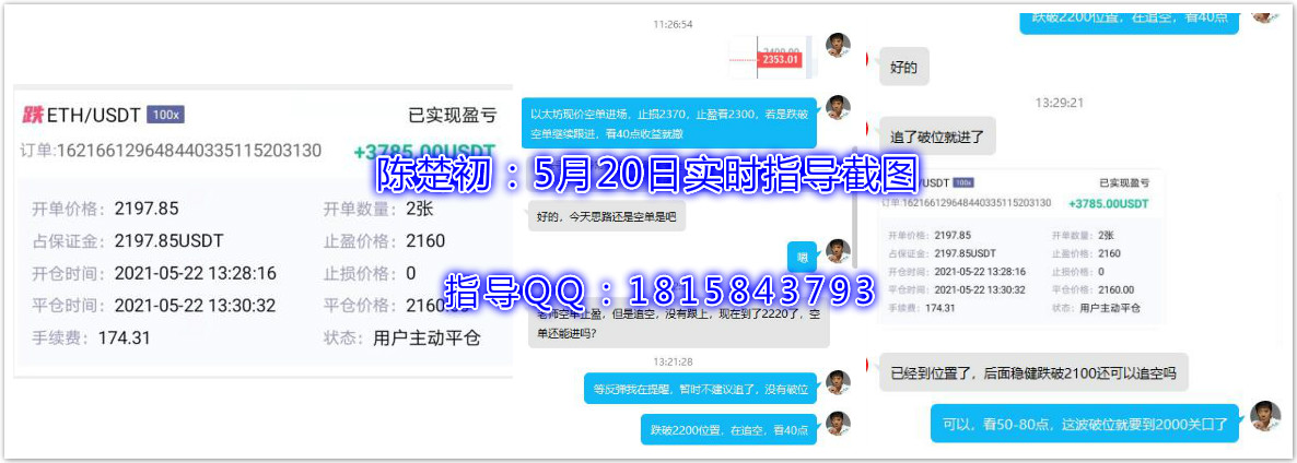 陈楚初:早间顺趋势做空,目前四单跟上,获利已有18136u2 陈楚初:早间顺趋势做空,目前四单跟上,获利已有18136u2
