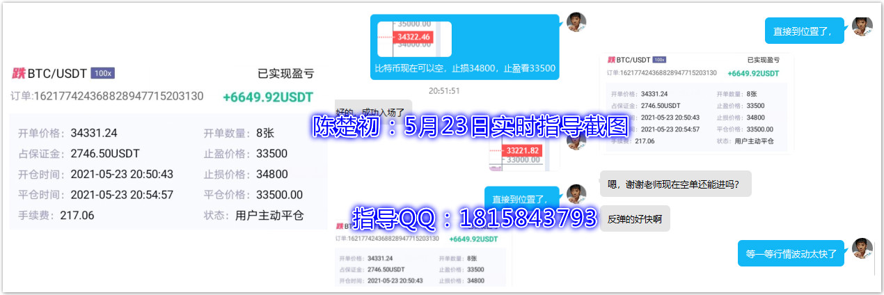 陈楚初:行情破位下行,指导五单再度获利,合计收益28543u,望各位顺势操作4 陈楚初:行情破位下行,指导五单再度获利,合计收益28543u,望各位顺势操作4