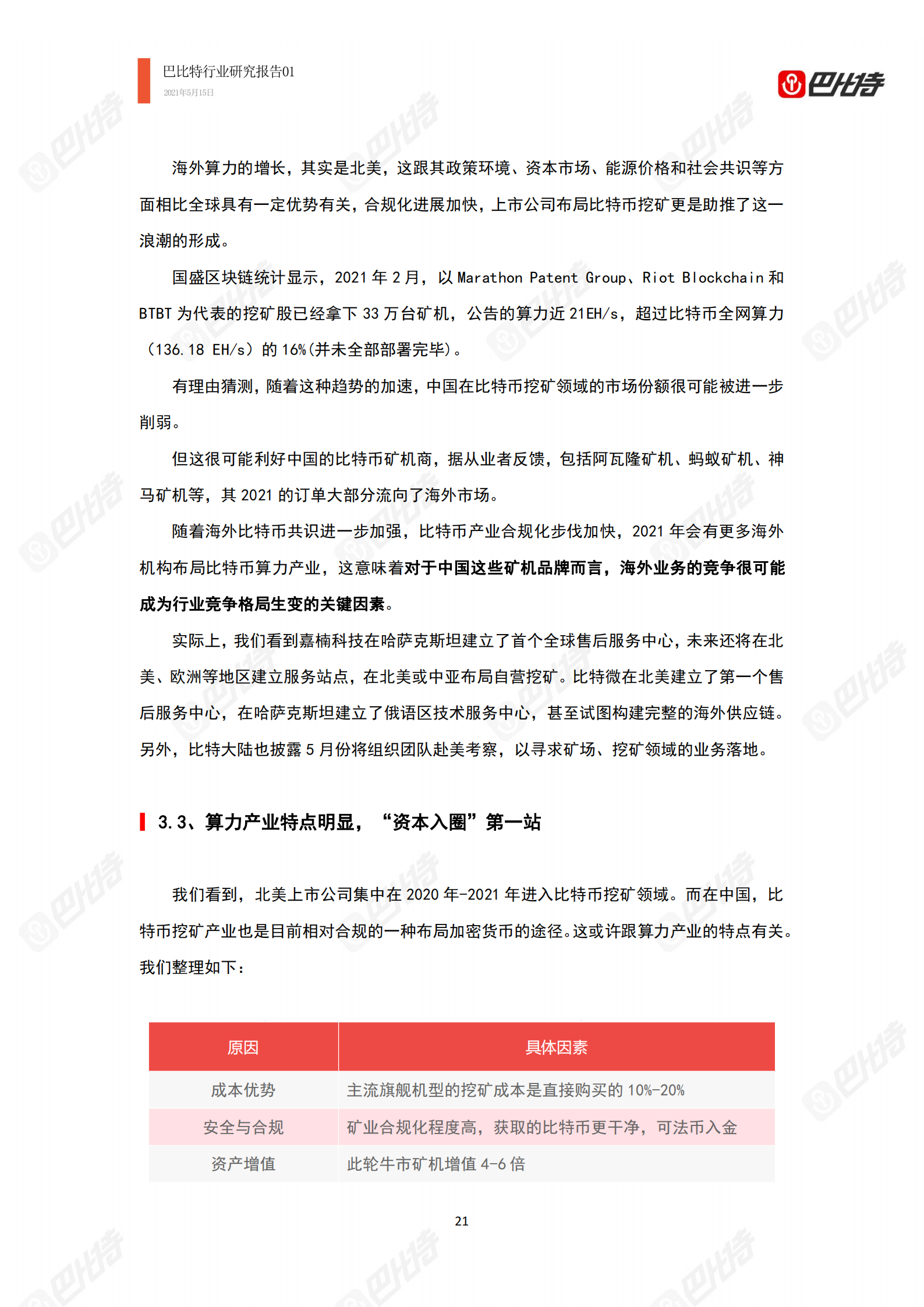 2021年比特币算力产业研究报告|巴比特行业研究报告-0120