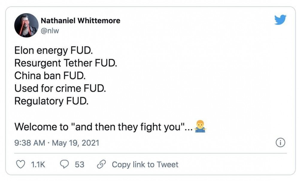 一周内下跌了近50%。比特币的骗子们在干什么?1 一周内下跌了近50%。比特币的骗子们在干什么?1