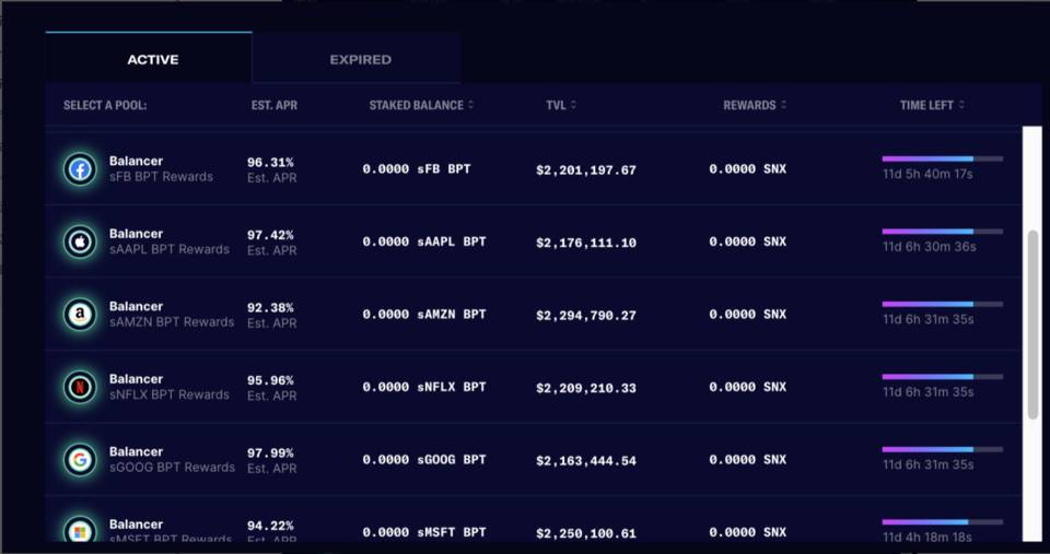 三分钟内学会使用SNx、SUSD和synths参与defi挖掘4