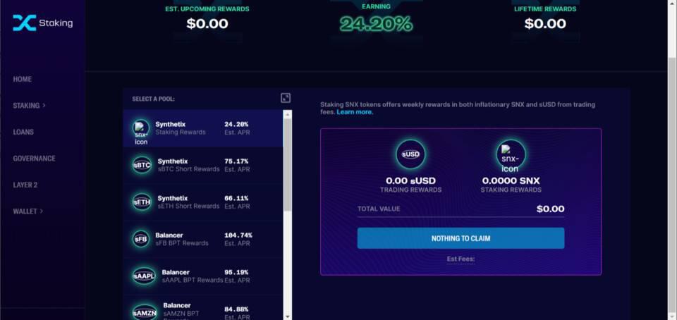 三分钟内学会使用SNx、SUSD和synths参与defi挖掘