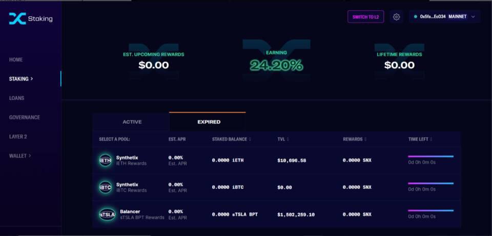 三分钟内学会使用SNx、SUSD和synths参与defi挖掘3