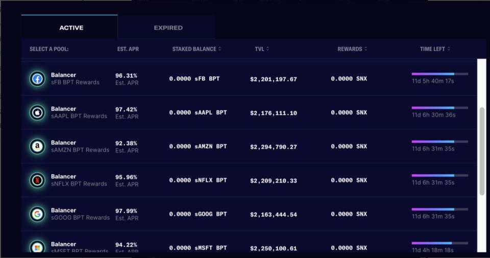 三分钟内学会使用SNx、SUSD和synths参与defi挖掘4