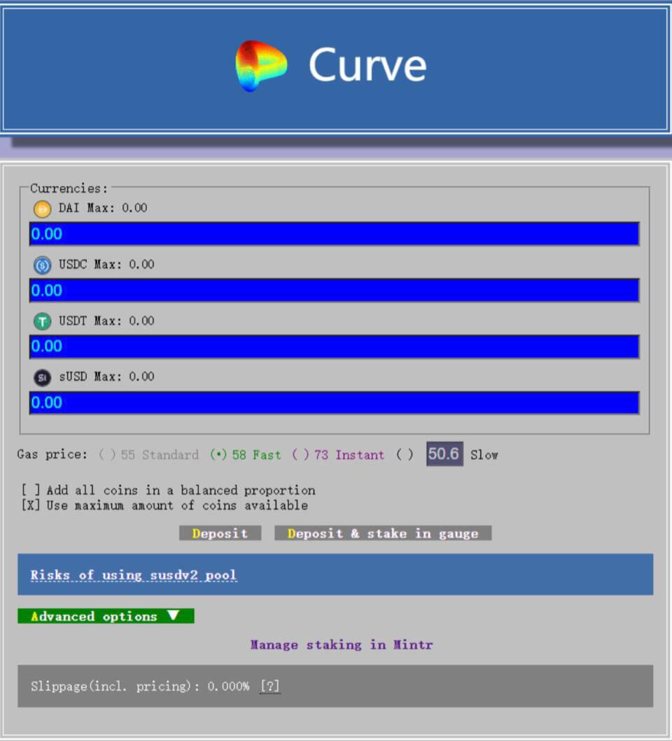 三分钟内学会使用SNx、SUSD和synths参与defi挖掘7