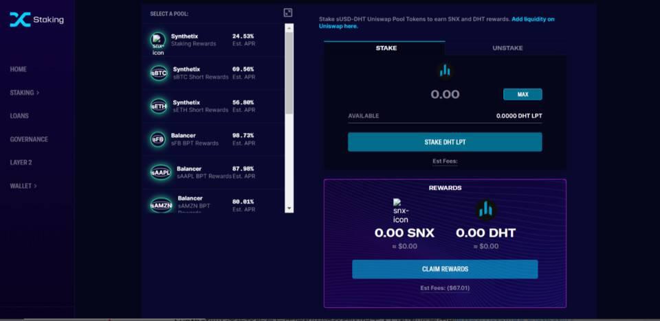 三分钟内学会使用SNx、SUSD和synths参与defi挖掘9