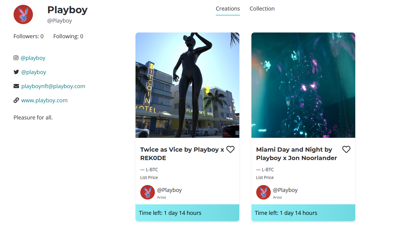 花花公子推出动画NFT，奥运会NFT徽章即将推出，苏富比拍卖行宣布拍卖全球首个IFT