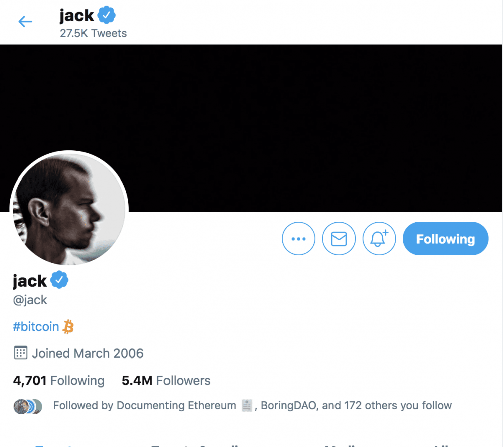 Jack Dorsey：如果我不在 Square 或 Twitter，会为比特币工作3