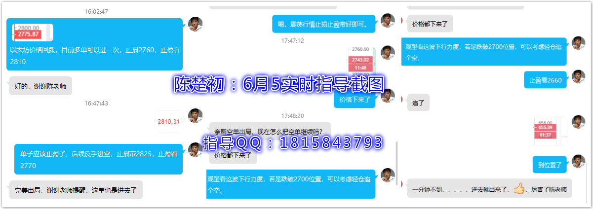 陈楚初：晚上三个订单全部停止盈利，以太坊一共盈利115点，盈利11500块