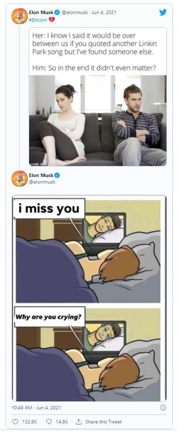 币圈“慌了”:马斯克与比特币彻底决裂了? 币圈“慌了”:马斯克与比特币彻底决裂了?