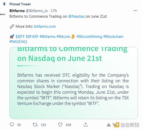 金表|比特币矿业中美：中国全面禁止两家美国矿业公司在纳斯达克上市1