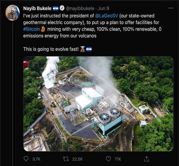 用比特币作为法定货币为采矿提供地热能，萨尔瓦多的实验能成功吗？1