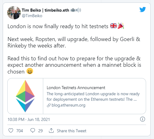 以太坊正处于升级的最后阶段,未来将减少以太坊的供应1 以太坊正处于升级的最后阶段,未来将减少以太坊的供应1