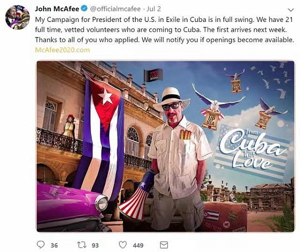 反病毒之父麦卡菲陷入了这个加密发起人的传奇人生 反病毒之父麦卡菲陷入了这个加密发起人的传奇人生