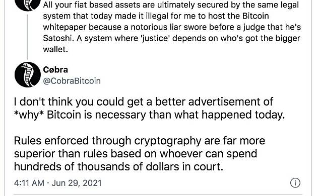 Bitcoin.org因此被判删除比特币白皮书！